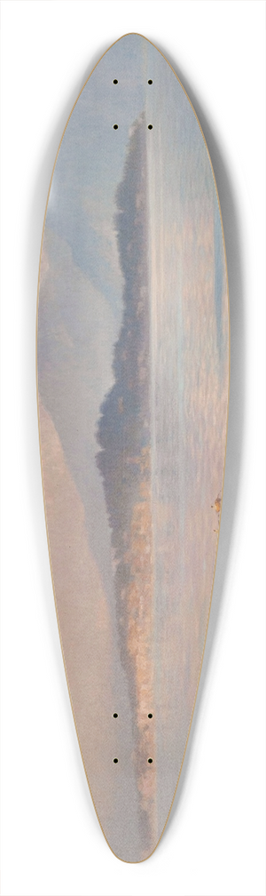 HenryBrokman - Lac Majeur, Pallanza 39.3 inch art pintail longboard deck