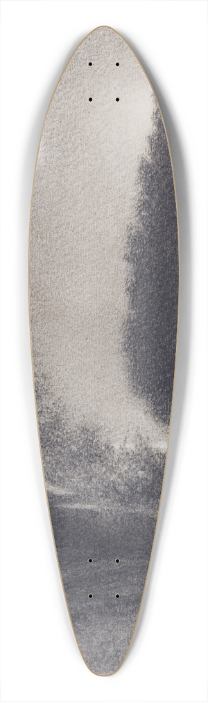 HenryBrokman - Rive du lac Garde 39.3 inch art pintail longboard deck