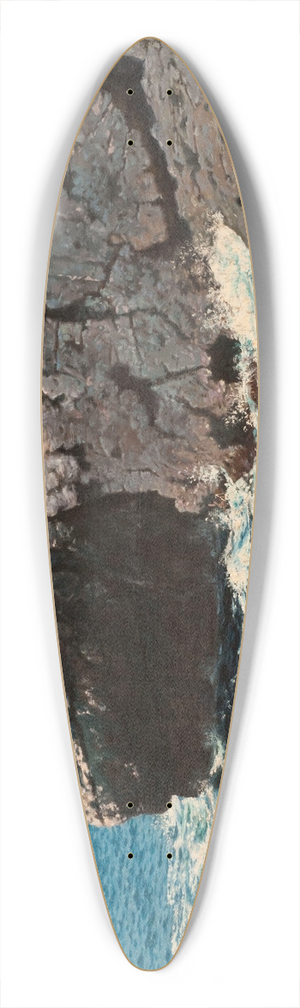 HenryBrokman - Rochers 39.3 inch art pintail longboard deck