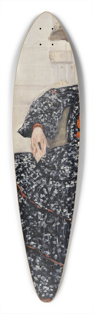 Henry Caro-Delvaille - Portrait de femme en robe mouchete 39.3 inch art pintail longboard deck