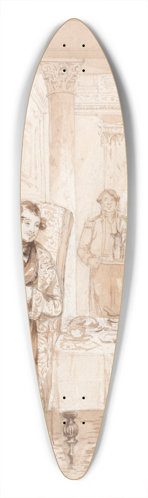 Henry Dawe - The Life of a Nobleman: Scene the First  The Inheritance 39.3 inch art pintail longboard deck