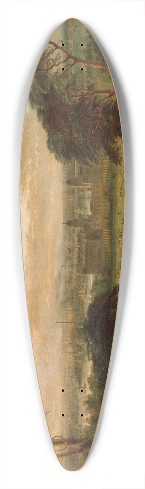 Henry Dawson - London from Greenwich Hill 39.3 inch art pintail longboard deck