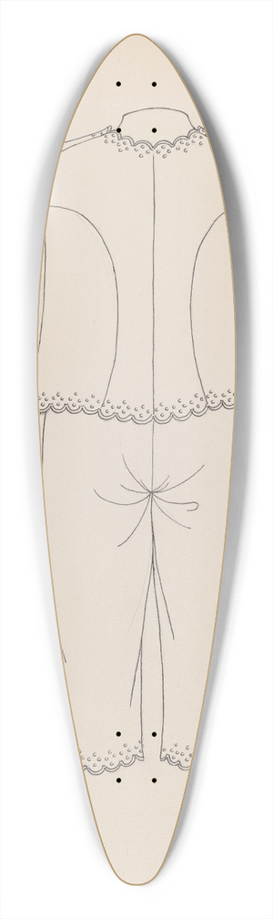 Henry De Wolfe - Boys Suit 39.3 inch art pintail longboard deck