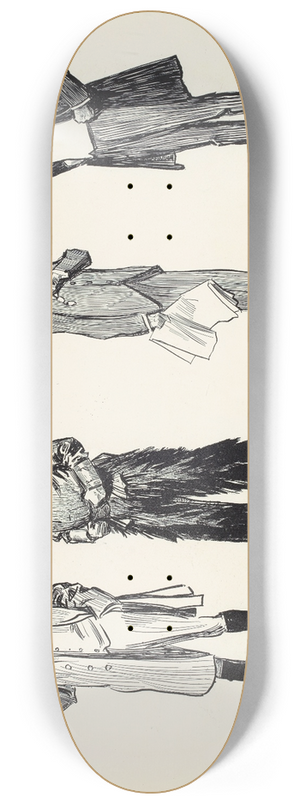 Charles Dana Gibson - Come along, Martin, Lets go to the hanging 8.25 inch art skate deck