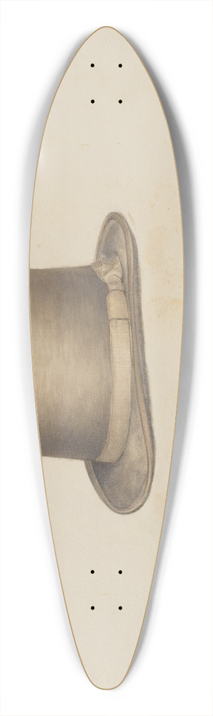 Henry De Wolfe - Mans Hat 39.3 inch art pintail longboard deck