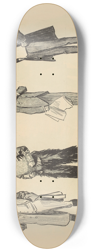 Charles Dana Gibson - Come along, martin, lets go to the hanging 8.25 inch art skate deck Charles Dana Gibson - Come along, martin, lets go to the hanging 8.25 inch art skate deck