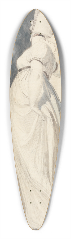 Henry Fuseli - Back View of a Standing Female, Called Mrs. Fuseli 39.3 inch art pintail longboard deck