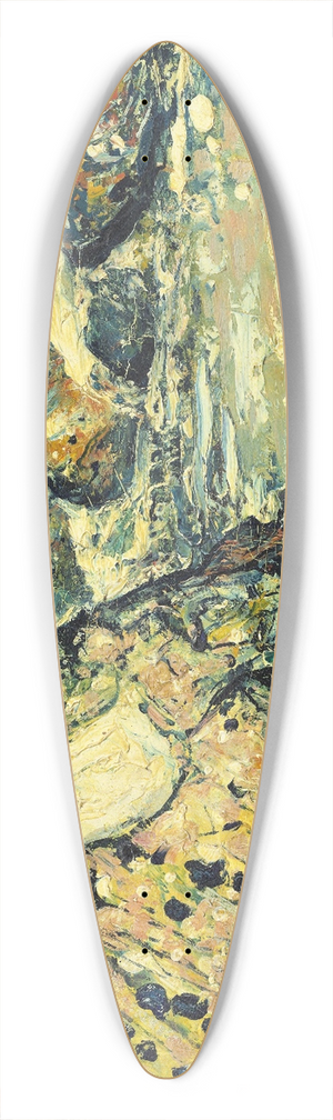 Henry Golden Dearth - Flecks of Foam 39.3 inch art pintail longboard deck