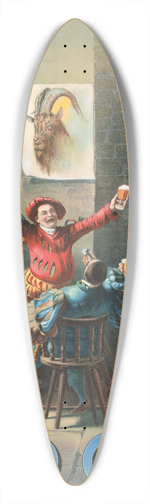 Henry Jerome Schile - Bock, Auerbachs keller 39.3 inch art pintail longboard deck