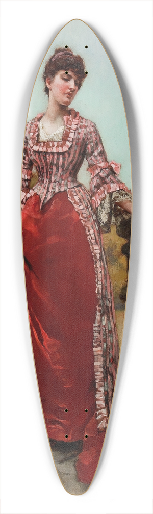 Henry John Yeend King - At the Sundial 39.3 inch art pintail longboard deck