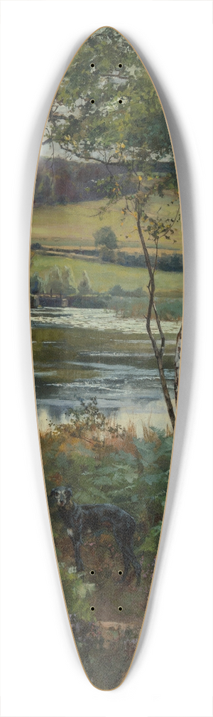 Henry John Yeend King - At waters edge 39.3 inch art pintail longboard deck