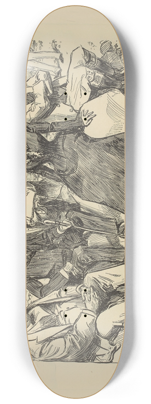 Charles Dana Gibson - Failing to find rest and quiet in the country, she decides to return home 8.25 inch art skate deck