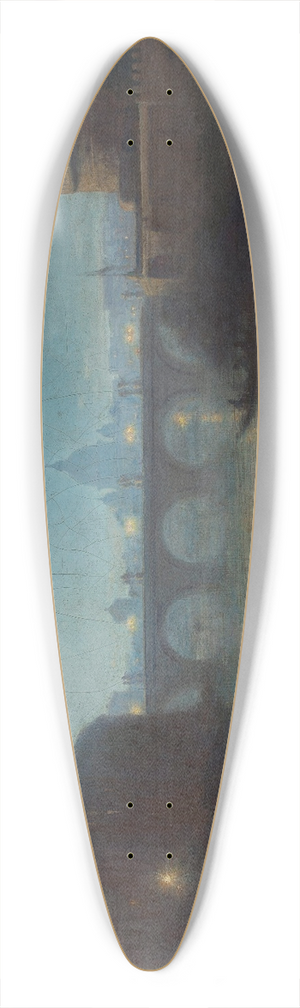 Henryk Cieszkowski - Castel SantAngelo in Rome 39.3 inch art pintail longboard deck
