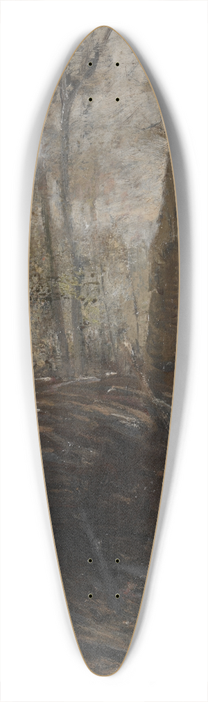 Henry Keller - Woods Scene 39.3 inch art pintail longboard deck