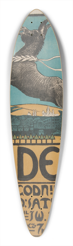 Henryk Kunzek - Abdera dwutygodnik artystyczno-satyryczny 39.3 inch art pintail longboard deck