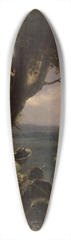 Henryk Pillati - Robbers 39.3 inch art pintail longboard deck