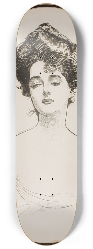 Charles Dana Gibson - Gibson Girl 8.25 inch art skate deck