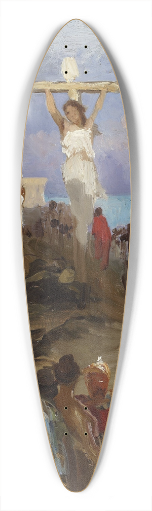 Henryk Siemiradzki - Christian Golgotha, sketch 39.3 inch art pintail longboard deck
