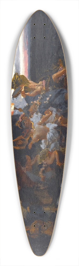 Henryk Siemiradzki - Orgy On Capri In The Time Of Tiberius 39.3 inch art pintail longboard deck
