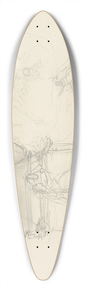 Henryk Siemiradzki - szkic do kompozycji przedstawiajcej apoteoz krla Jana III Sobieskiego 39.3 inch art pintail longboard deck