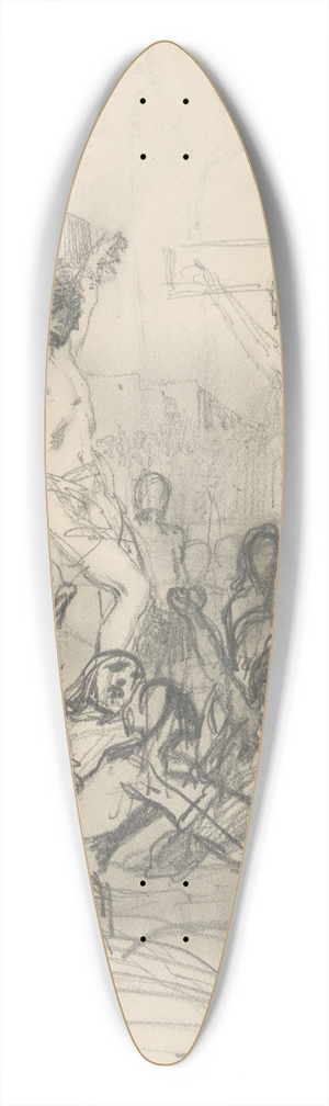 Henryk Siemiradzki - szkic do obrazu Golgota 39.3 inch art pintail longboard deck