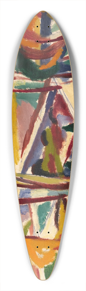 Henry Lyman Saen - Valley Falls I 39.3 inch art pintail longboard deck