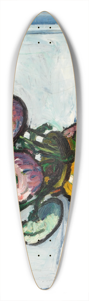 Henry Lyman Saen - Zinnias 39.3 inch art pintail longboard deck