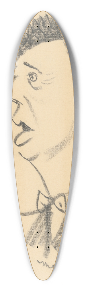 Henry Major - Ruben Goldberg 39.3 inch art pintail longboard deck
