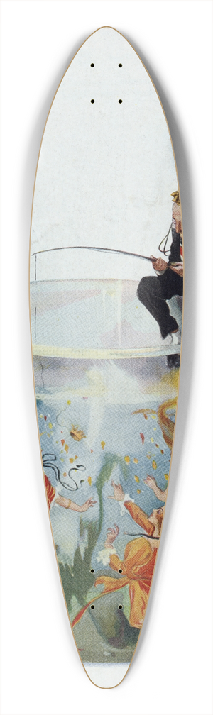 Henry Mayer - Goldfishing 39.3 inch art pintail longboard deck