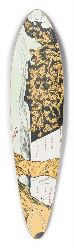 Henry Mayer - The awakening 39.3 inch art pintail longboard deck
