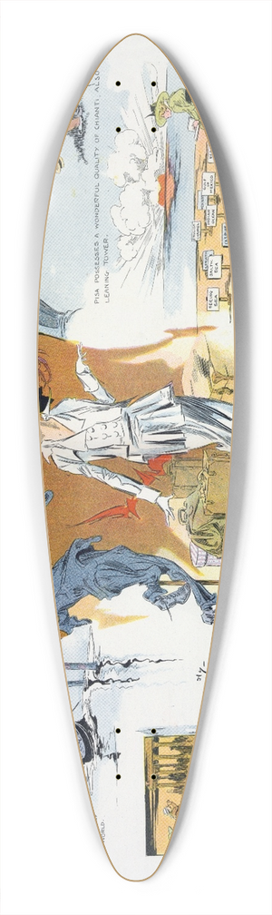 Henry Mayer - Travel impressions 39.3 inch art pintail longboard deck
