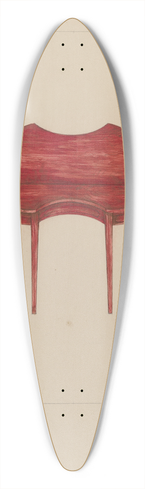 Henry Meyers - Card Table 39.3 inch art pintail longboard deck