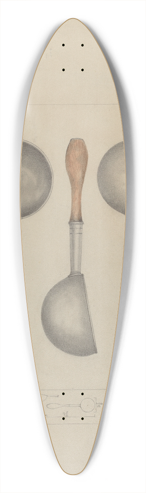 Henry Meyers - Pewter Ladle 39.3 inch art pintail longboard deck