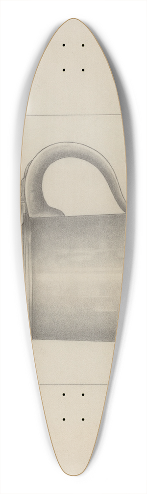 Henry Meyers - Pewter Tankard 39.3 inch art pintail longboard deck