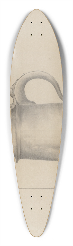 Henry Meyers - Pewter Tankard 39.3 inch art pintail longboard deck