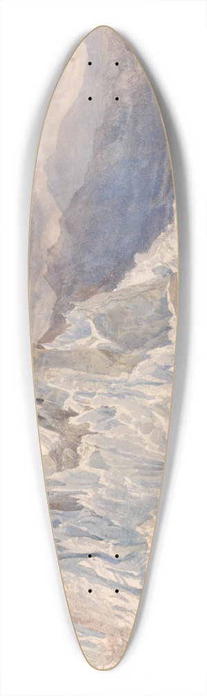 Henry Moore - Mer de Glace 39.3 inch art pintail longboard deck