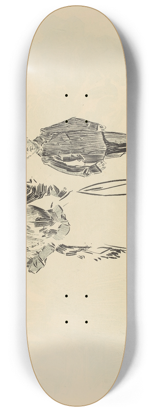 Charles Dana Gibson - Her protector 8.25 inch art skate deck