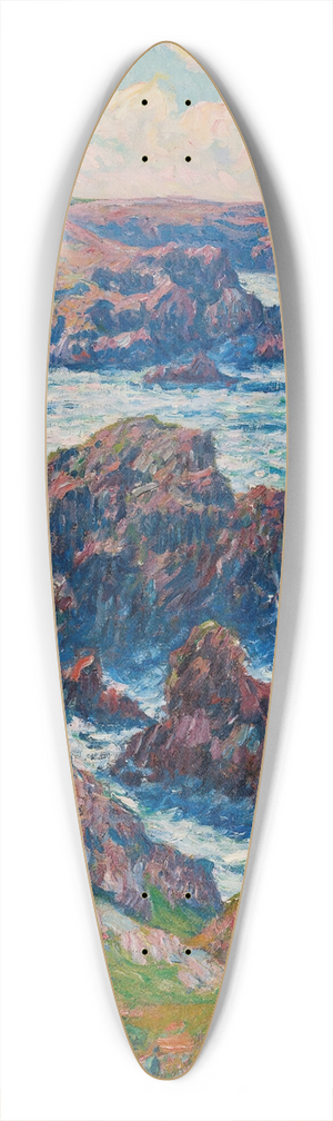 Henry Moret - La Terre De Clden, Point De Raz, Finistre 39.3 inch art pintail longboard deck