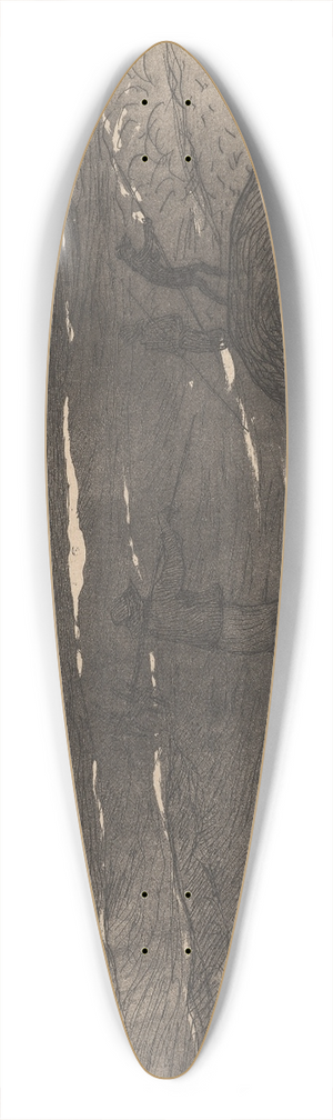 Henry Moret - Les Ramasseurs de Gomon 39.3 inch art pintail longboard deck Henry Moret - Les Ramasseurs de Gomon 39.3 inch art pintail longboard deck