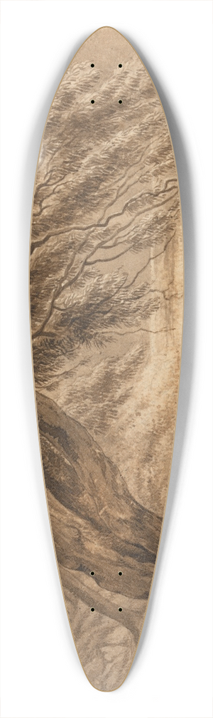 Henry Morton - The Fish Ponds 39.3 inch art pintail longboard deck