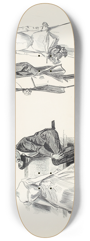 Charles Dana Gibson - His beginning 8.25 inch art skate deck Charles Dana Gibson - His beginning 8.25 inch art skate deck
