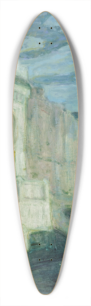 Henry Ossawa Tanner - Moonlight; Walls of Tangiers 39.3 inch art pintail longboard deck