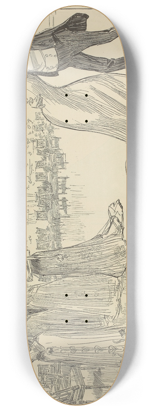 Charles Dana Gibson - His revenge 8.25 inch art skate deck