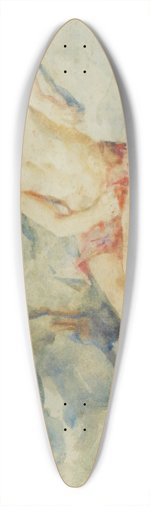 Henry Scott Tuke - Boy against rock 39.3 inch art pintail longboard deck