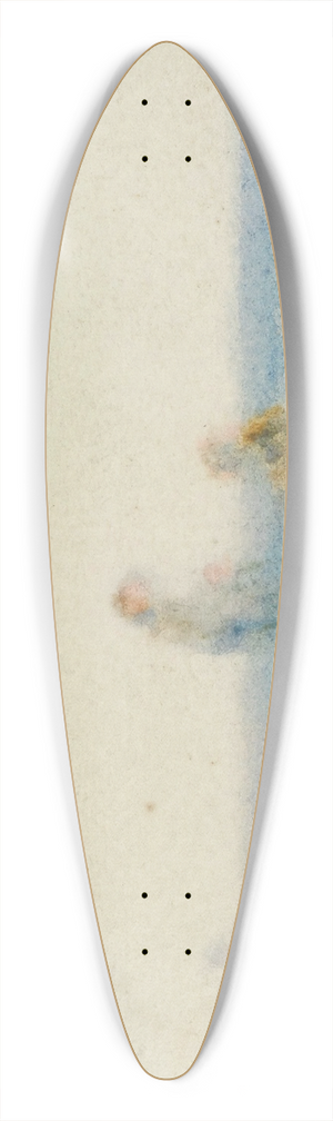 Henry Scott Tuke - Two Figures In A Boat 39.3 inch art pintail longboard deck