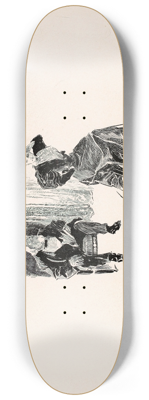 Charles Dana Gibson - If we go to Europe, Cynthia 8.25 inch art skate deck