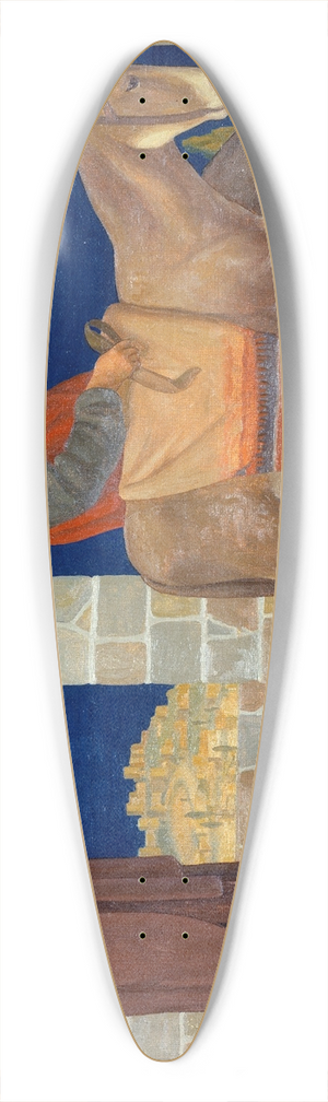 Henry Siddons Mowbray - The Flight into Egypt 39.3 inch art pintail longboard deck