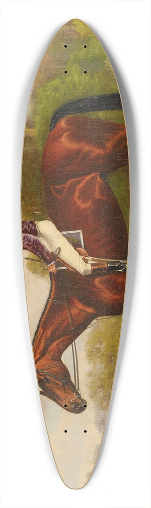 Henry Stull - Montana With Garrison Up 39.3 inch art pintail longboard deck