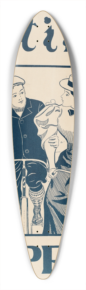 Henry Summer Watson - Outing April 39.3 inch art pintail longboard deck