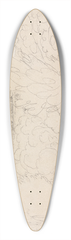 Henry Swinburne - Above Tivoli 39.3 inch art pintail longboard deck